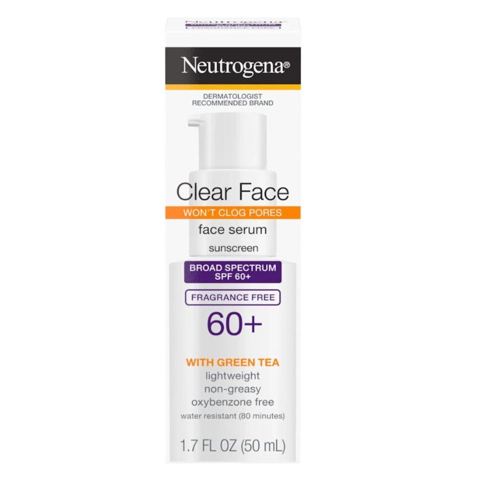 Neutrogena Clear Face Serum Sunscreen SPF 60+ exp 2026/12